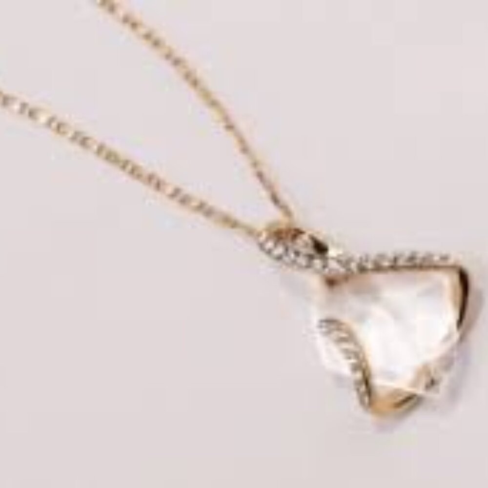 Pave Wrapped Crystal Necklace